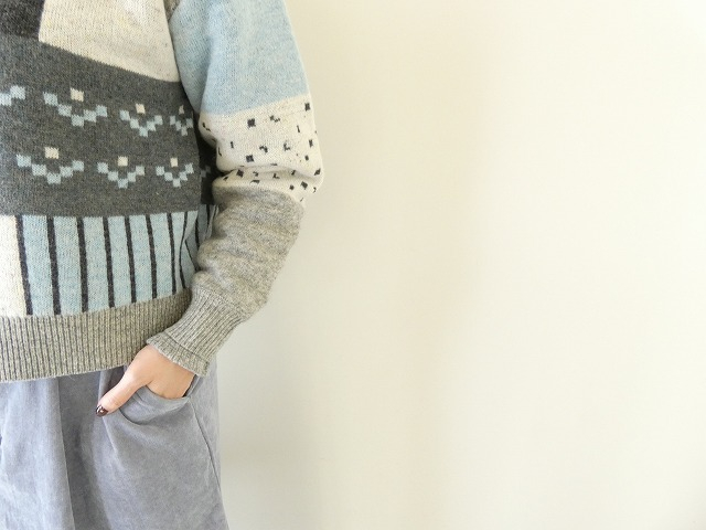 l’atelier du savon(アトリエドゥサボン) カラフルジャガードカーディガンの商品画像5