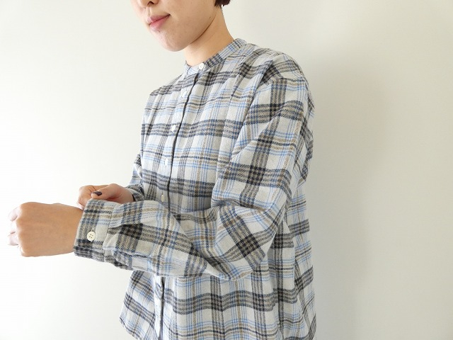BLUE LAKE MARKET(ブルーレイクマーケット) 撚杢メランジチェックシャツの商品画像1