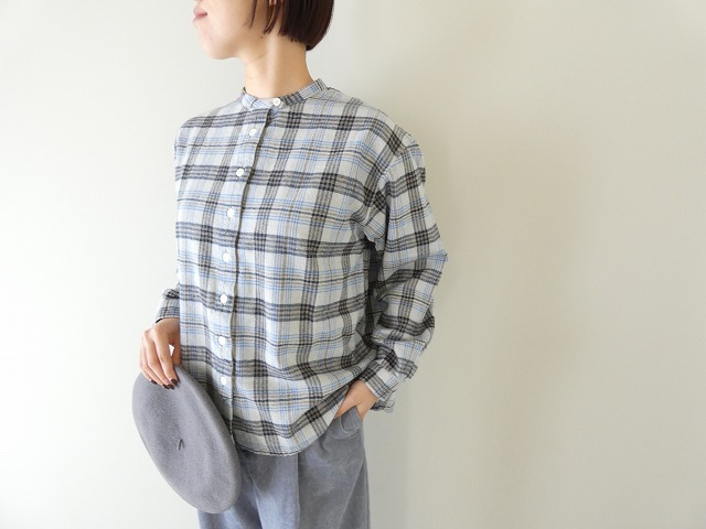 BLUE LAKE MARKET(ブルーレイクマーケット) 撚杢メランジチェックシャツの商品画像2