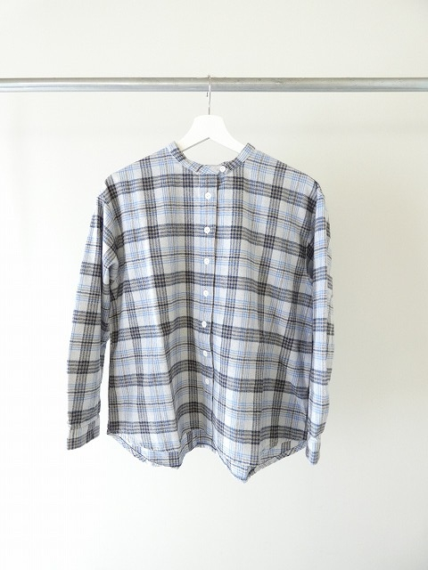 BLUE LAKE MARKET(ブルーレイクマーケット) 撚杢メランジチェックシャツの商品画像3