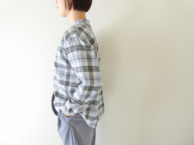 BLUE LAKE MARKET(ブルーレイクマーケット) 撚杢メランジチェックシャツの商品画像8
