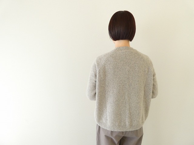 evam eva(エヴァムエヴァ) boucle yarn raglan pulloverの商品画像4