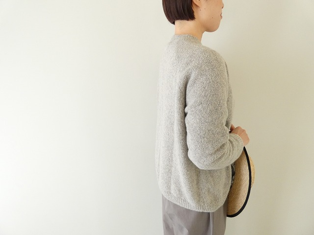 evam eva(エヴァムエヴァ) boucle yarn raglan pulloverの商品画像5