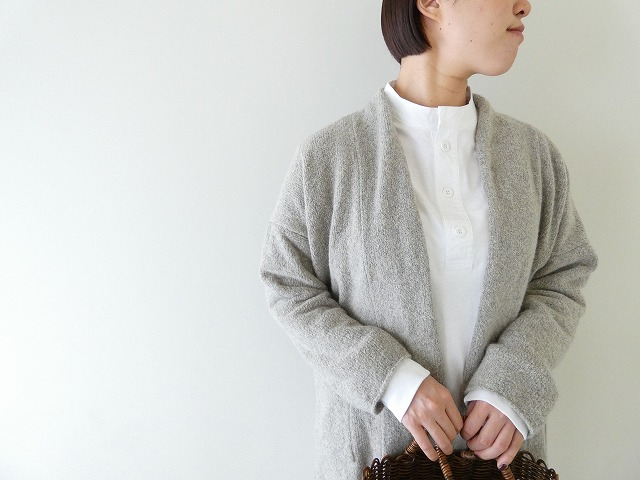 evam eva(エヴァムエヴァ) boucle yarn robeの商品画像2