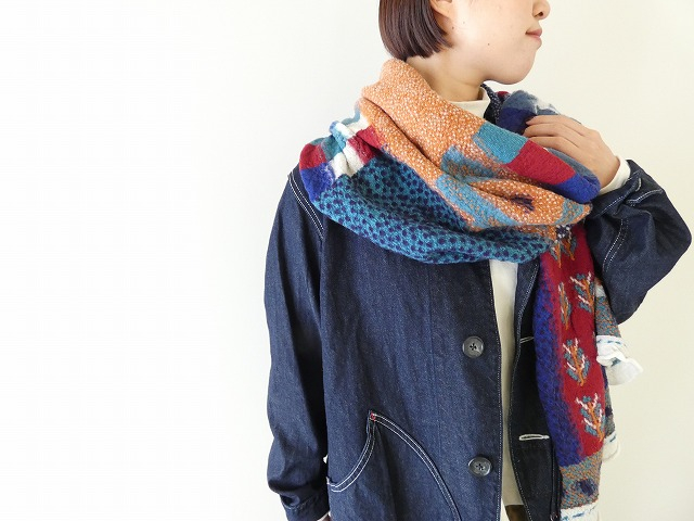 KAPITAL(キャピタル) 縮絨ウール村ギャベマフラーの商品画像6