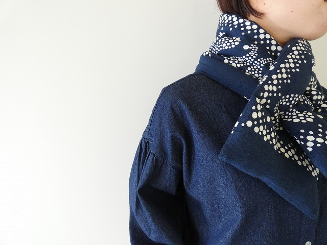 KAPITAL(キャピタル) 麻レーヨンバンダナ柄KESAマフラー(EK-573XMB