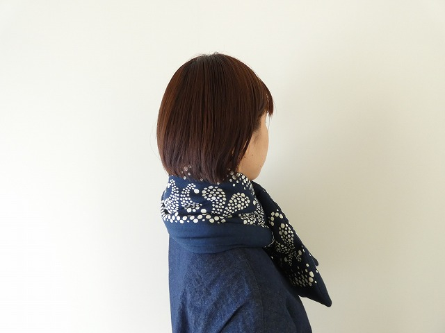 KAPITAL(キャピタル) 麻レーヨンバンダナ柄KESAマフラー(EK-573XMB