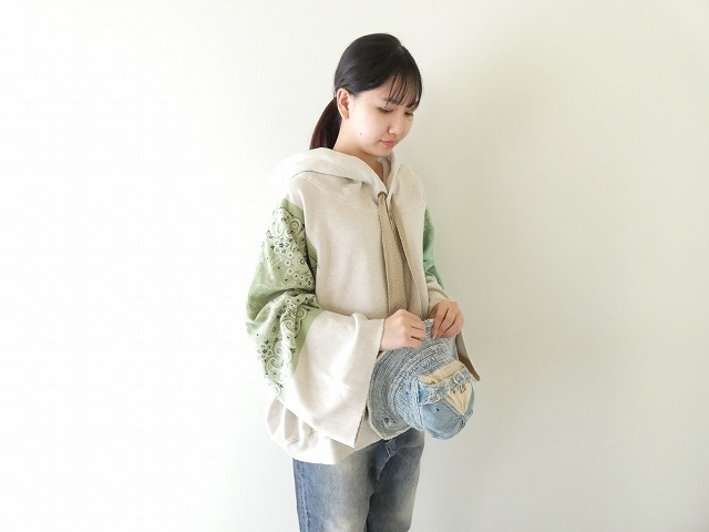 KAPITAL(キャピタル) TOP裏毛バンダナデビルフードパーカーの商品画像4