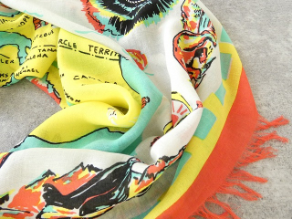 KAPITAL(キャピタル) レーヨンフリンジストール(YUKON Life Map)の商品画像30