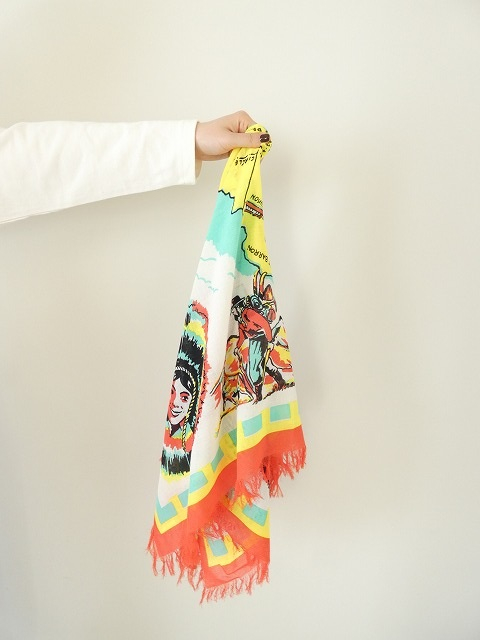 KAPITAL(キャピタル) レーヨンフリンジストール(YUKON Life Map)の商品画像7