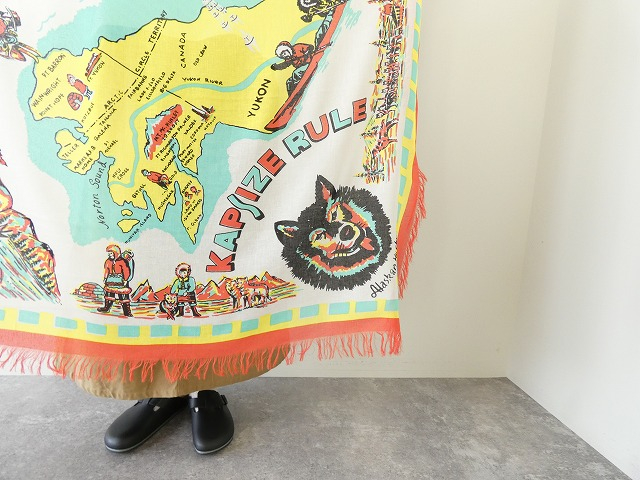 KAPITAL(キャピタル) レーヨンフリンジストール(YUKON Life Map)の商品画像8