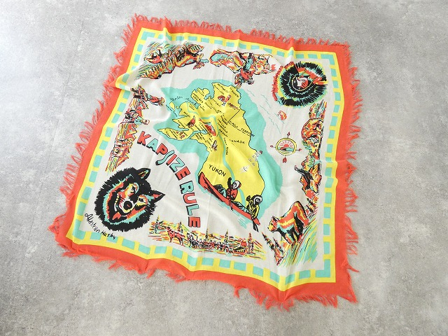 KAPITAL(キャピタル) レーヨンフリンジストール(YUKON Life Map)の商品画像9