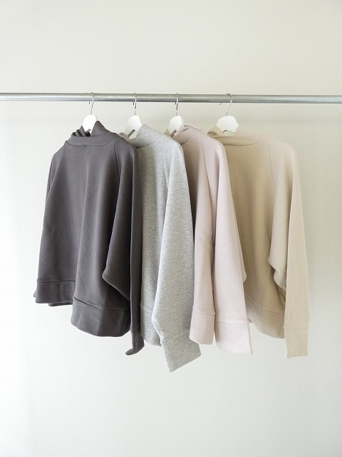 mao made(マオメイド) やわらかスウェード裏毛ラグランパーカの商品画像2