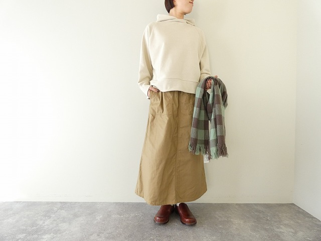 mao made(マオメイド) やわらかスウェード裏毛ラグランパーカの商品画像3