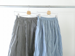 MidiUmi(ミディウミ) シャンブレーギャザースカートの商品画像18