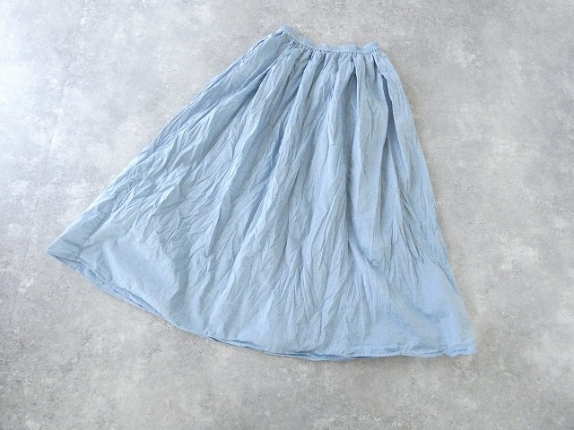 MidiUmi(ミディウミ) シャンブレーギャザースカートの商品画像29