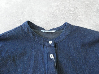 PK 8ozデニムバンドカラーギャザースリーブブラウスの商品画像23