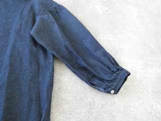 PK 8ozデニムバンドカラーギャザースリーブブラウスの商品画像27