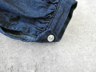 PK 8ozデニムバンドカラーギャザースリーブブラウスの商品画像28