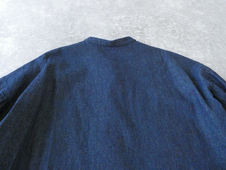 PK 8ozデニムバンドカラーギャザースリーブブラウスの商品画像31