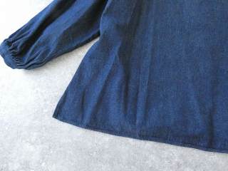 PK 8ozデニムバンドカラーギャザースリーブブラウスの商品画像32