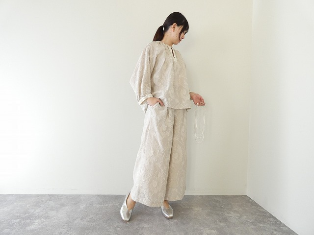 PK カットジャガードのワイドパンツの商品画像1