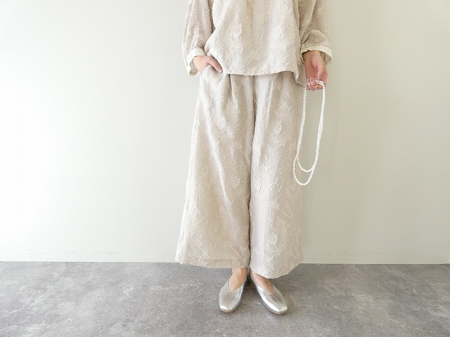 PK カットジャガードのワイドパンツの商品画像2