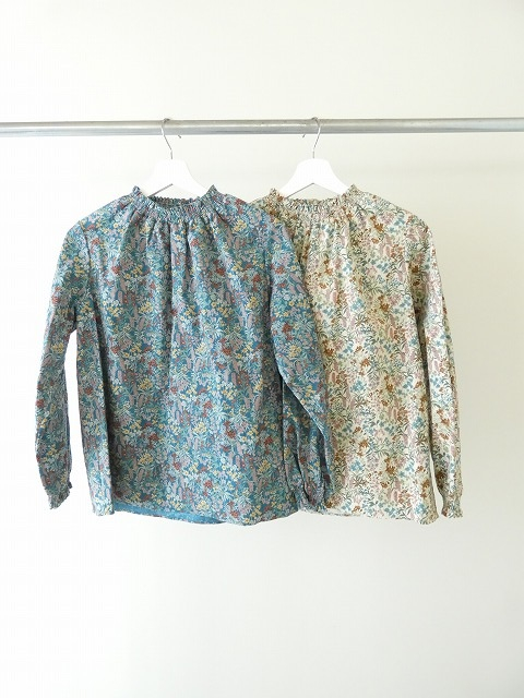 PK 21Wコーデュロイ花柄シャーリングネックブラウスの商品画像2