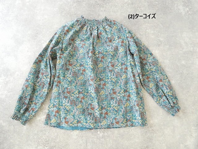 PK 21Wコーデュロイ花柄シャーリングネックブラウスの商品画像28