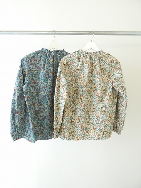 PK 21Wコーデュロイ花柄シャーリングネックブラウスの商品画像9