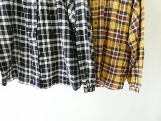 SSC ヘリンボーンチェック丸衿長袖ビックブラウスの商品画像17