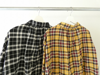 SSC ヘリンボーンチェック丸衿長袖ビックブラウスの商品画像18