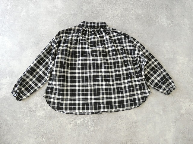 SSC ヘリンボーンチェック丸衿長袖ビックブラウスの商品画像29