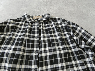 SSC ヘリンボーンチェック丸衿長袖ビックブラウスの商品画像33