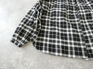 SSC ヘリンボーンチェック丸衿長袖ビックブラウスの商品画像34