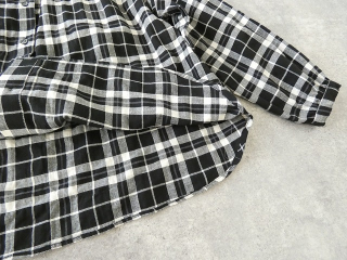 SSC ヘリンボーンチェック丸衿長袖ビックブラウスの商品画像35