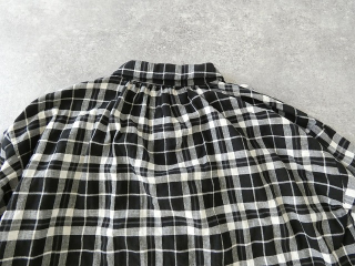 SSC ヘリンボーンチェック丸衿長袖ビックブラウスの商品画像36