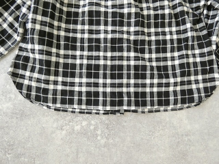 SSC ヘリンボーンチェック丸衿長袖ビックブラウスの商品画像37