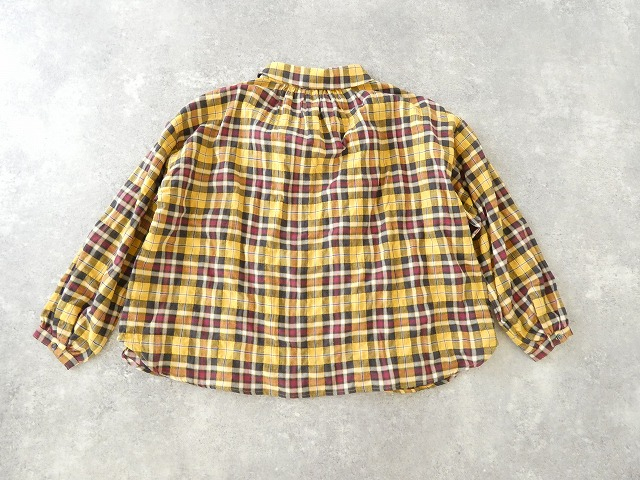 SSC ヘリンボーンチェック丸衿長袖ビックブラウスの商品画像43