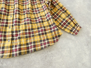 SSC ヘリンボーンチェック丸衿長袖ビックブラウスの商品画像48