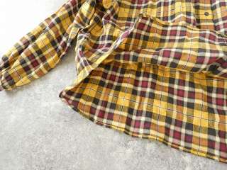 SSC ヘリンボーンチェック丸衿長袖ビックブラウスの商品画像49