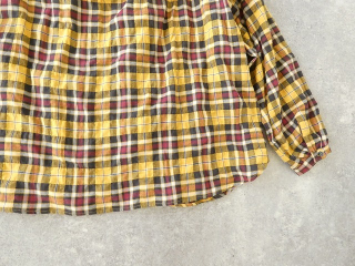 SSC ヘリンボーンチェック丸衿長袖ビックブラウスの商品画像51