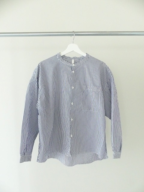 D.M.G(ディーエムジー) ストライプBIGポケットワイドシャツの商品画像2