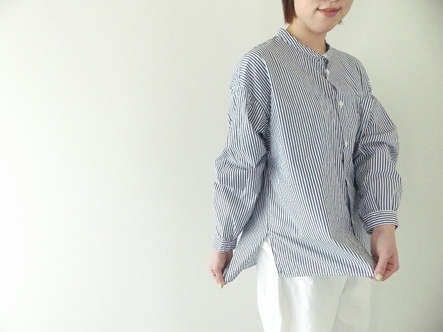 D.M.G(ディーエムジー) ストライプBIGポケットワイドシャツの商品画像7