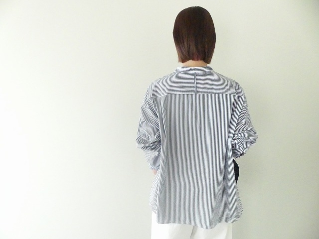 D.M.G(ディーエムジー) ストライプBIGポケットワイドシャツの商品画像9