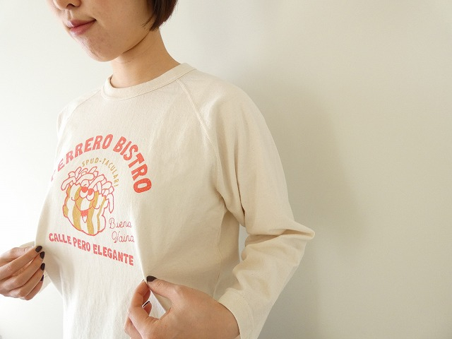 Clip.tab(クリップタブ) ドライ天竺PERREROプリントラグランプルオーバーの商品画像5