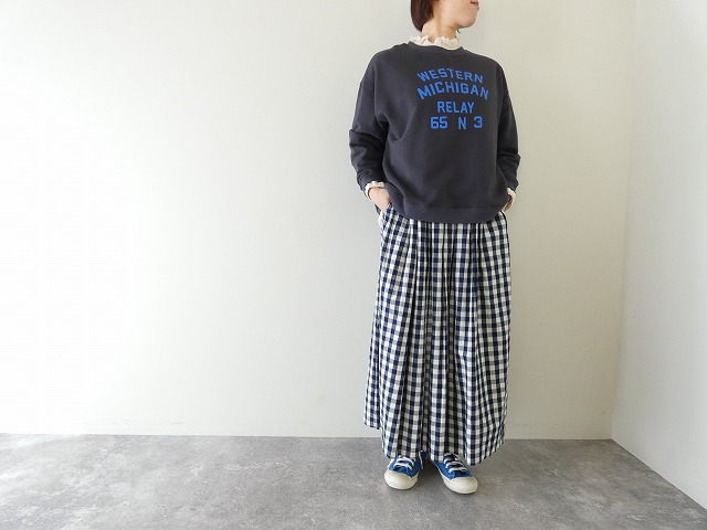 BLUE LAKE MARKET(ブルーレイクマーケット) AZUMA裏毛 ヘムラウンドプリントプルオーバーの商品画像2