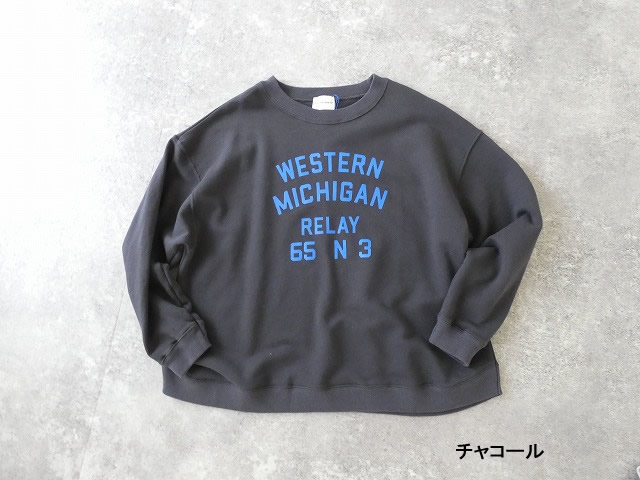 BLUE LAKE MARKET(ブルーレイクマーケット) AZUMA裏毛 ヘムラウンドプリントプルオーバーの商品画像28