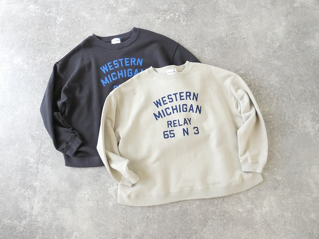 BLUE LAKE MARKET(ブルーレイクマーケット) AZUMA裏毛 ヘムラウンドプリントプルオーバーの商品画像3