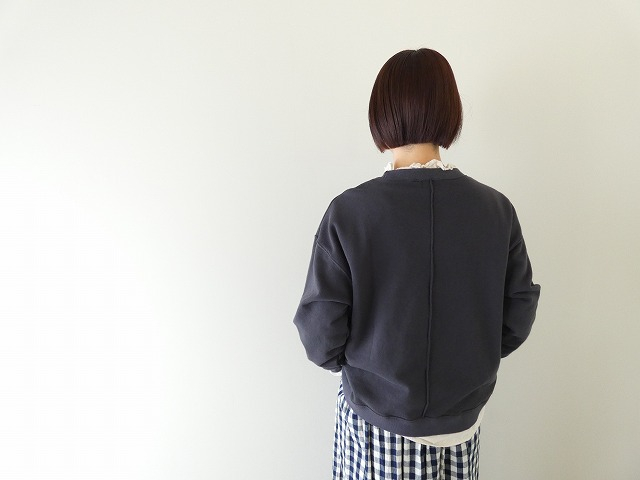 BLUE LAKE MARKET(ブルーレイクマーケット) AZUMA裏毛 ヘムラウンドプリントプルオーバーの商品画像4